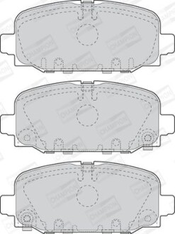 Колодки гальмівні дискові CHAMPION 573824CH фото товару