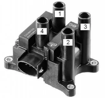 FORD Катушка зажигания Escort,Fiesta,Focus,Fusion,Ka,Mondeo,PumaMazda 121,2 для CHAMPION BAEA350 фото товару