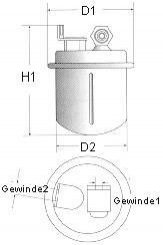 Фильтр топливный CHAMPION L232606 (фото 1)