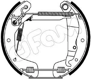 OPEL комплект гальмівних колодок ASTRA F (T92) 1.6 95-98, CORSA C (X01) 1.7 DI 00-09, CHEVROLET CORSA 1.6 GS 97-02 для Opel, Chevrolet CIFAM 151-081 фото товару