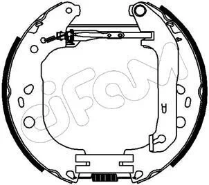 FORD Гальмівні колодки (барабан) Kit premounted, Focus II 04- для CIFAM 151-229 фото товару