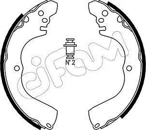 MITSUBISHI Комплект барабанних колодок OUTLANDER I (CU_W) 2.0 (CU2W) 03-06 для CIFAM 153-261 фото товару