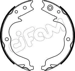 CITROEN Комплект барабанних колодок C-CROSSER (VU_, VV_) 2.2 HDi 07-12, MITSUBISHI LANCER VIII (CY_A, CZ_A) EVO X - FQ400 (CZ4A) 09-10,PEUGEOT 4007 (VU_, VV_) 2.2 HDi 07-13, SUBARU OUTBACK (BR) 2.5 i AWD (BR9) 09- для CIFAM 153-268 фото товару
