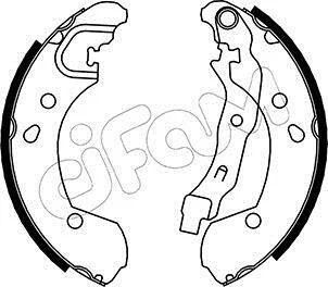 <strong>NISSAN Комплект барабанних колодок NOTE (E11, NE11) 1.5 dCi 06-12, RENAULT MODUS / GRAND MODUS (F/JP0_) 1.2 11- CIFAM 153-290 (фото 1)</strong>