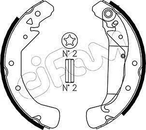 <strong>OPEL Комплект барабанних колодок ASTRA H (A04) 1.6 (L48) 04-10 CIFAM 153-311 (фото 1)</strong>