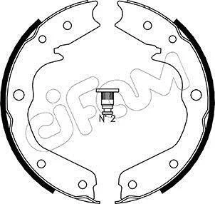 <strong>ACURA Комплект барабанних колодок MDX (YD1) 3.5 Повний 01-05, HONDA ODYSSEY (RL1, RA6, RA_) 2.4 (RB3) 08-13 CIFAM 153-315 (фото 1)</strong>