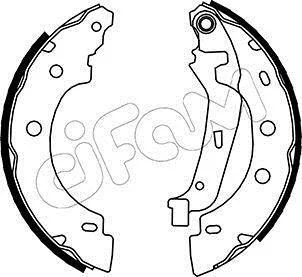 <strong>NISSAN Комплект барабанних колодок KUBISTAR Фургон (X76) 1.2 16V 06-, RENAULT KANGOO (KC0/1_) 1.6 16V bivalent 05- CIFAM 153-355 (фото 1)</strong>