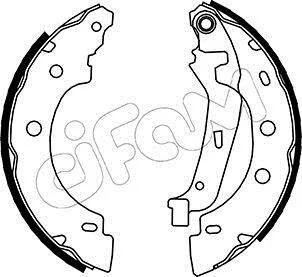 NISSAN Комплект барабанних колодок KUBISTAR Фургон (X76) 1.2 16V 06-, RENAULT KANGOO (KC0/1_) 1.6 16V bivalent 05- для Renault, Nissan CIFAM 153-355 фото товару