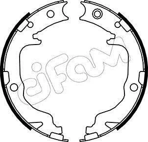 JEEP Комплект барабанних колодок COMPASS (MK49) 2.0 11-, CITROEN C4 AIRCROSS 1.6 12- для CIFAM 153-362 фото товару