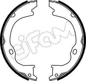 <strong>JEEP Комплект барабанних колодок CHEROKEE (KK) 2.8 CRD 4x4 08-, DODGE NITRO 3.7 V6 4WD 07-12 CIFAM 153-363 (фото 1)</strong>