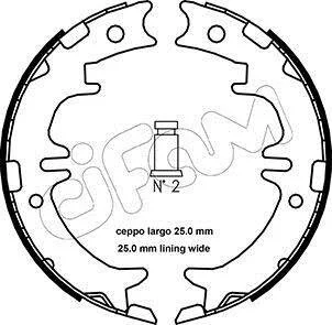 LEXUS Комплект барабанних колодок RX (_U3_) 330 AWD (MCU38) 03-08, MITSUBISHI PAJERO IV (V8_W, V9_W) 3.0 4WD 14-, CHERY TIGGO 3 1.5 21+- для CIFAM 153-439 фото товару