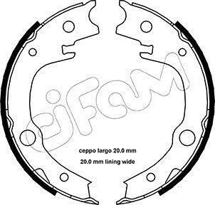 <strong>TOYOTA Комплект барабанних колодок AVENSIS (_T25_) 2.0 D-4D (ADT250_, ADT250R) 06-08 CIFAM 153-443 (фото 1)</strong>