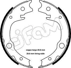 TOYOTA Комплект барабанних колодок AVENSIS (_T25_) 2.0 D-4D (ADT250_, ADT250R) 06-08 для CIFAM 153-443 фото товару