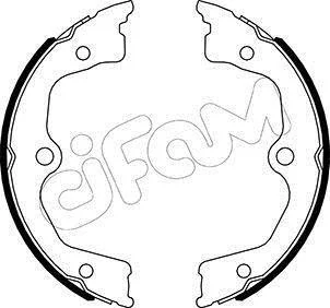 <strong>ACURA Комплект барабанних колодок TL (UA8, UA9) 3.7 AWD 12-, HONDA ACCORD VIII (CP) 2.4 07-12 CIFAM 153-495 (фото 1)</strong>