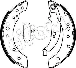 RENAULT Комплект барабанних колодок CLIO II (BB_, CB_) 1.5 dCi (BB3N, CB3N) 07-09 для Renault CIFAM 153-513 фото товару