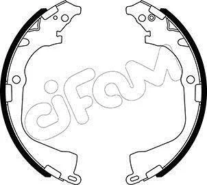 <strong>VW Комплект барабанних колодок AMAROK (2HA, 2HB, S1B, S6B, S7A, S7B, AGD) 2.0 BiTDI 10-12 CIFAM 153-529 (фото 1)</strong>