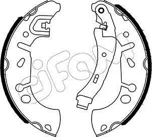 <strong>NISSAN Комплект барабанних колодок SENTRA VII (B17) 1.6 13- CIFAM 153-534 (фото 1)</strong>
