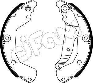<strong>CHEVROLET Комплект барабанних колодок AVEO Ліфтбек (T300) 1.2 LPG 12-15 CIFAM 153-554 (фото 1)</strong>