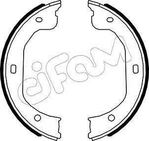<strong>FORD Колодки гальмівні барабан MAVERICK 2.0 01-, 2.3 04-, 3.0 01-, FORD USA, MAZDA CIFAM 153-587 (фото 1)</strong>