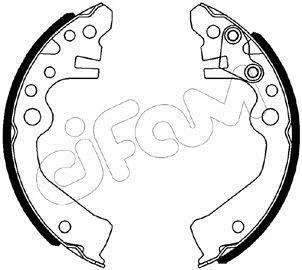 <strong>NISSAN Комплект барабанних колодок CUBE (Z11) 1.4 03-08 CIFAM 153-611 (фото 1)</strong>