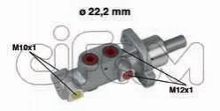CITROEN Главный тормозной цилиндр Xsara,Peugeot 206/306 1.4/1.9D/TD 97- 22.20 для Peugeot, Citroen CIFAM 202-359 фото товару