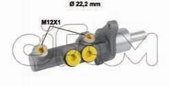 <strong>Головний гальмівний циліндр A3/Octavia II/Golf V/Caddy III 03-(D1=22,2mm, для датчика педалі)(ATE) CIFAM 202-720 (фото 1)</strong>