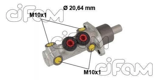 <strong>RENAULT Главный тормозной цилиндр CLIO I 96-98, MEGANE I 96-99, MEGANE I 97-01 CIFAM 202-883 (фото 1)</strong>