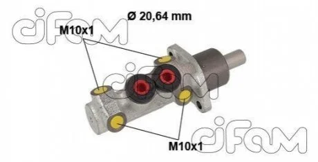 RENAULT Главный тормозной цилиндр CLIO I 96-98, MEGANE I 96-99, MEGANE I 97-01 для Mercedes CIFAM 202-883 фото товара