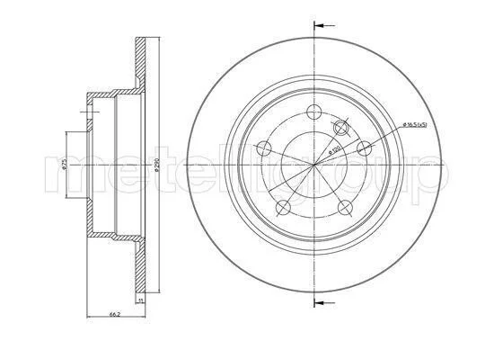 <strong>BMW диск гальмівний задній 3 F20, 2/F22 CIFAM 800-1366C (фото 1)</strong>
