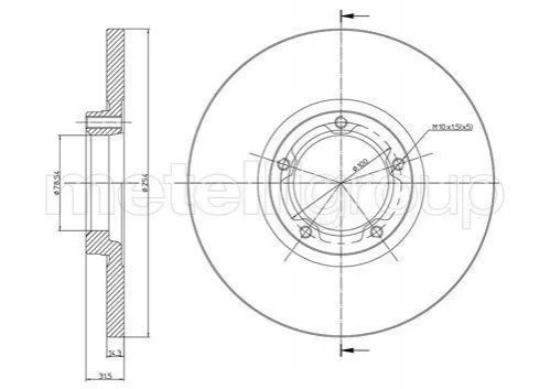 <strong>Гальмівний диск пер. Fiesta/Fiesta/Focus/Fiesta/Focus/Fiesta/Transit/Sierra 85- CIFAM 800-163 (фото 1)</strong>