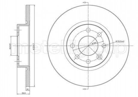 VOLVO Тормозной диск передний 440-460 -96 CIFAM 800-260 фото товара