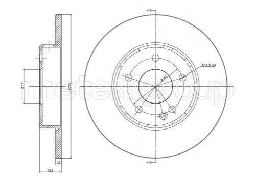 <strong>Диск тормозной перед. DB W202 93-00 CIFAM 800-313C (фото 1)</strong>