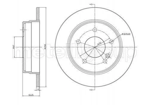 <strong>DB Диск тормозной задний W202 93- CIFAM 800-315C (фото 1)</strong>