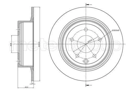<strong>NISSAN гальмівний диск задн. Qashqai 1.6/2.0 CIFAM 800-903C (фото 1)</strong>