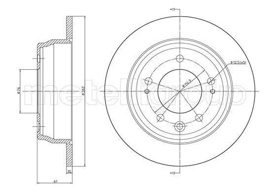 <strong>KIA диск гальмівний задн. Ceed CIFAM 800-928C (фото 1)</strong>