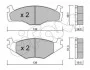 <strong>VW Тормозные колодки передн.Golf I,II,III,Jetta -92, Passat -88 CIFAM 822-045-1 (фото 1)</strong>