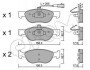 Купити Гальмівні колодки перед. Fiat Bravo/Marea 96-02 (ATE) (156,3x52,6x17,6) CIFAM 822-082-0 за низькою ціною в Україні (фото 1)