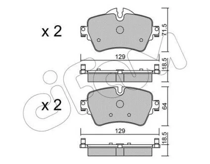 BMW колодки гальм передн. MINI Cooper 13- для CIFAM 822-1013-0 фото товару