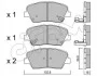<strong>Гальмівні колодки перед Hyundai Genesis/KIA Carens 1.7-3.0 10- CIFAM 822-1026-0 (фото 1)</strong>