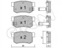 <strong>HONDA Колодки гальмівні задні Accord,Civic VII,FR-V,Stream 99- CIFAM 822-173-0 (фото 1)</strong>