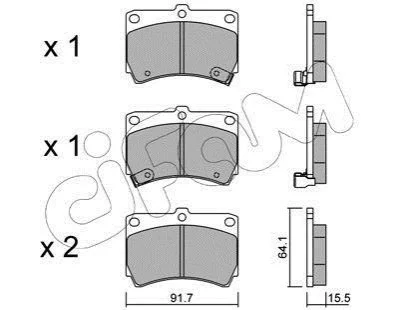 <strong>MAZDA Гальмівні колодки передн. 323 89-, Kia CIFAM 822-196-0 (фото 1)</strong>