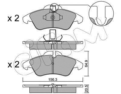 DB гальмівні колодки перед Sprinter 208-314, Vito 108-114 VW LT 96- CIFAM 822-256-1 фото товара