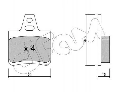 <strong>CITROEN Тормозные колодки задние Xantia,XM 89- CIFAM 822-285-0 (фото 1)</strong>