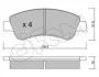 <strong>Гальмівні колодки перед Citroen Berlingo /С3/С4/1.0-2.0 03- CIFAM 822-327-0 (фото 1)</strong>