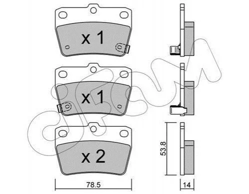 <strong>Колодки гальмівні задн. DR5/RAV 4 (01-21) CIFAM 822-431-0 (фото 1)</strong>