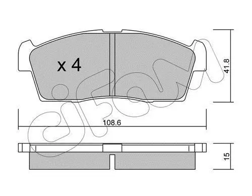 <strong>SUZUKI гальмівні колодки передн. Ignis 03-,Daihatsu Sirion, Charade CIFAM 822-439-0 (фото 1)</strong>