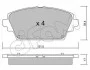 <strong>Колодки гальмівні перед. Accord/Almera/Primera (92-08) CIFAM 822-464-0 (фото 1)</strong>