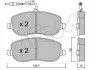 <strong>Тормозные колодки дисковые FIAT Scudo 1.9D 2.0JTD 02- CIFAM 822-530-0 (фото 1)</strong>