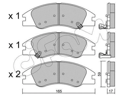 <strong>KIA гальмівні колодки передн. Cerato 04- CIFAM 822-630-0 (фото 1)</strong>