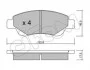 <strong>CITROEN Колодки тормозные передние C1 05- CIFAM 822-637-0 (фото 1)</strong>